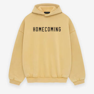 Sweat à capuche vierge essentiel surdimensionné en mélange de polyester 100% doux et léger pour hommes lavable avec teinture unie et commande en gros - Product Image 1