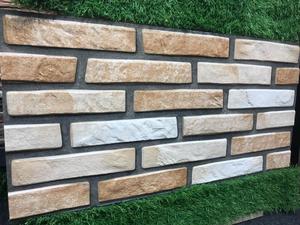 Azulejos cuadrados modernos de cerámica para pared Aspecto de piedra natural Acabado dividido Antiácido Resistente a la erosión para paredes interiores para casa de hoteles - Product Image 4