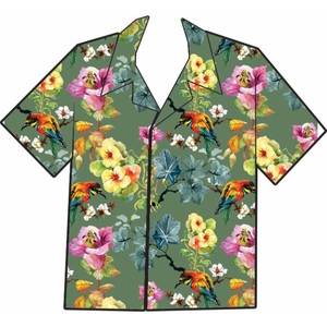 ขายส่งขายสินค้าฤดูร้อนใหม่แฟชั่นแขนสั้นเสื้อผู้ชายที่กำหนดเองพิมพ์เสื้อฮาวาย - Product Image 1