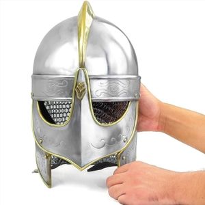 Battle Ready Viking Vendel Helm Spectacle Casco Cota de malla - Product Image 2