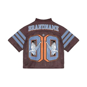 Camiseta Deportiva Oversize de Malla con Estampado de Llamas por Sublimación y Corte Holgado - Product Image 3
