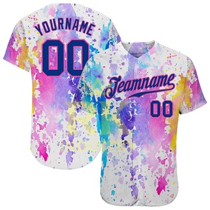 Maillots de baseball personnalisés en gros, pas chers, 100% polyester, maille respirante, impression numérique de haute qualité, unisexe, grande taille, couleurs personnalisées - Product Image 5