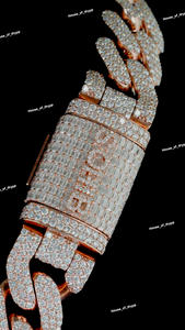 Colgante Premium VVS con Incrustaciones de Diamantes Estilo Cubano, Cadena de Eslabones Cubanos, Joyería de Moda de Lujo - Product Image 4