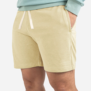 ชุดสั้นเข้ารูปสำหรับผู้ชายผ้าฝ้าย100% เป็นมิตรกับสิ่งแวดล้อมชุดออกกำลังกายแนวสตรีทเอวสูงปานกลางลำลองลาย3D - Product Image 5