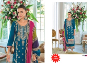 ชุดสูท salwar ผ้าไหม Chinon แบบพรีเมี่ยมและทันสมัยทันสมัย - Product Image 2