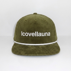 Casquette de golf personnalisée à 6 panneaux en velours côtelé, visière plate, fermeture snapback, broderie 3D, cordon de golf, OEM ODM, marque privée, vente en gros, faible MOQ - Product Image 1