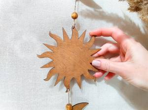 Tenture murale en bois faite à la main avec point de kantha, art textile artistique pour l'intérieur culturel et traditionnel de la maison - Product Image 4