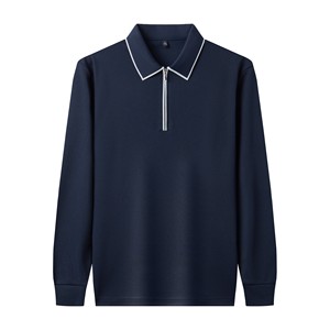 เสื้อยืดแขนยาวผู้ชายคุณภาพสูง ผ้าคอตตอนผสมสแปนเด็กซ์ 6 สีพื้น คอกลม ชายเสื้อโค้ง รับสกรีนโลโก้ตามแบบ - Product Image 4