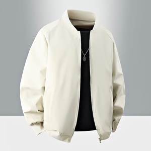 Vestes décontractées pour hommes à col montant coupe-vent, style pilote, printemps-automne, prix d'usine Chine Bangladesh, logo personnalisé OEM, broderie - Product Image 6