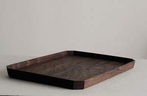 Plateau de service rectangulaire en bois Design SERVING Finition naturelle Taille standard pour la maison et le mariage Plateau de service fait à la main - Product Image 5