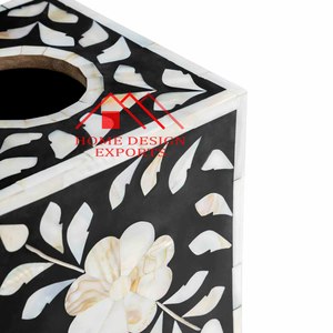 Vente chaude os incrustation boîte à mouchoirs support de stockage meilleur vendeur pour la décoration et la vaisselle utilisation conception bibelot boîte - Product Image 5