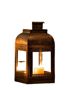 Wholesale <b>Lantern</b> Indoor Outdoor Decorative Modern Moroccan Black Metal <b>Lantern</b> Home Decor Use - Product Image 1