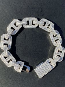 Wholesale Luxury Cuban <b>Bracelet</b> VVS Moissanite Lab Grown Diamond Quartz Custom Made Iced Pointer Stainless Steel Strap <b>Watches</b> - Product Image 2