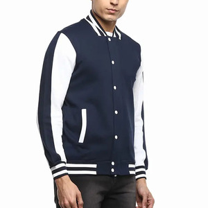 Chaquetas Varsity de Invierno para Hombre, Estilo Moderno, Personalizadas al por Mayor, Forradas de Felpa, Resistentes al Viento, Transpirables, Tallas Grandes, Informales - Product Image 1