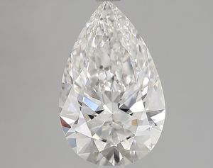 Diamante cultivado en laboratorio de corte de pera de 3,50 quilates, Color F, VVS2, proceso de claridad CVD, 13,67mm, anillo solitario certificado IGI, pieza central - Product Image 1