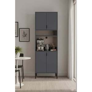 Armoire à café Sarmobi Harmony Mini, 4 portes, moderne, écologique, installation facile, armoire de cuisine, rangement, buffet - Product Image 1