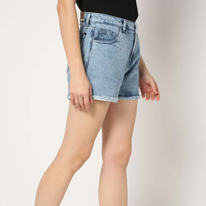 Shorts Vaqueros de Moda para Mujer, Transpirables y de Secado Rápido, Hechos en Pakistán, Estilo Urbano, OEM, Suministro Integral, Nuevo Estilo, Artículo en Línea - Product Image 2