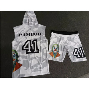 Nuevo diseño de ropa deportiva transpirable para exteriores para adultos y jóvenes 7 en 7 uniforme con mangas cortas de talla grande MOQ bajo - Product Image 4