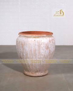 Atlantis AN046H80OW Olla de cerámica blanca antigua una adición elegante para el hogar para plantas Decoración de jardín y mini paisajes - Product Image 3