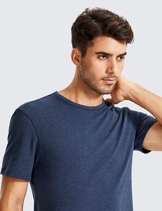 Camiseta de compresión para correr atlética personalizada al por mayor para hombre, camiseta transpirable de secado rápido de manga corta con cuello redondo - Product Image 3