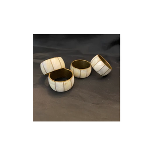 Soporte para anillo de servilleta MOP, accesorios para vajilla, soporte de forma redonda para el hogar, servilletero con incrustaciones de hueso de tamaño personalizado - Product Image 3