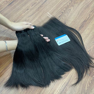 Extensiones de cabello humano vietnamita crudo 100% de trama recta natural de cabello de lujo con color natural a precio de fábrica - Product Image 4