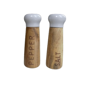 Juego de Frascos de Madera de Acacia para Guardar Especias, Sal y Pimienta para Barbacoa - Product Image 6