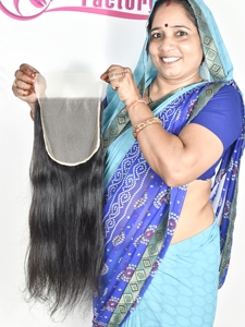 Extensions de cheveux humains vierges indiennes lisses, les plus vendues en 2025, par les fabricants et les fournisseurs, avec une grande durabilité. - Product Image 5