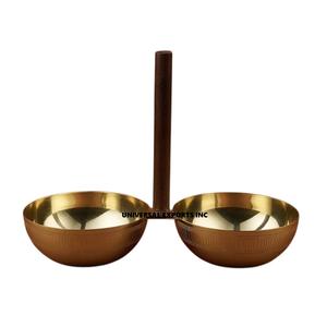 Cuenco de chocolate de acero chapado en oro Cuenco dulce hecho a mano de alta calidad Cuenco de chocolate de mesa clásico y elegante - Product Image 1