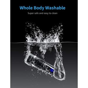 Recortadora de Pelo Inalámbrica de Precisión para Hombre, 3 en 1, Cortadora de Barba y Pelo Largo, Resistente al Agua IPX7, Cuchillas de Cerámica, Fuente de Alimentación USB - Product Image 5