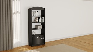 Classical Design Off-Road 3-<b>Shelf</b> <b>Black</b> Suntalam Standing Type Bookshelf Youth Room 18mm 79x39x190cm Toy Organizer Turkish - Product Image 2