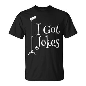 Camiseta de Comedia con Micrófono para Comodínos de Stand-Up e Improvisación - Para Comodínos y el Público - Product Image 1