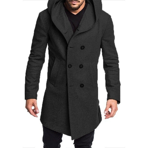 Blazer long en laine de luxe pour homme et femme avec un design à simple boutonnage, respirant, épais, adapté aux occasions décontractées et professionnelles - Product Image 5