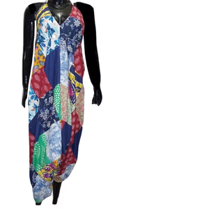 SK NOOR SONS présente des femmes Vintage bohème coton Patch combinaison longue longueur barboteuse décontracté coupe régulière écologique Hippie - Product Image 1