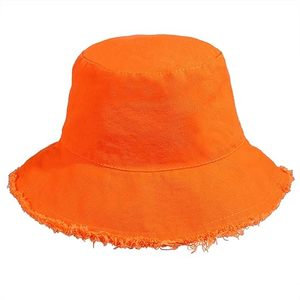 Chapeau bob vintage orange, doublure en fourrure, pliable, en tissu éponge épais, protection solaire, idéal pour l'hiver, l'été et la plage - Product Image 6