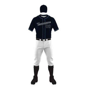 Vente en gros d'uniformes de baseball pour hommes imprimés sur mesure uniformes de sport personnalisés pour les équipes - Product Image 1
