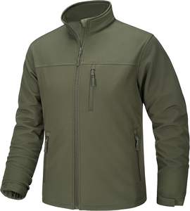 Veste coupe-vent unisexe de qualité supérieure en softshell, veste bomber doublée chaude pour homme, style streetwear, coupe-vent, imperméable, tactique - Product Image 5