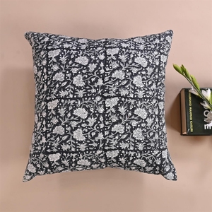 Decorative Bohemian 45x45 Cm Sofa Back Support Black And White Geometric Pattern Tufted Square Cushion Covers At Best Prices - Product Image 1