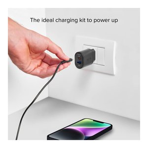TEKITTRPDCCK 18W Power Delivery Black USB Type-A & Type-C Wall Charger Kit with Gift Box (<b>5V</b>/3A Output) - Product Image 3