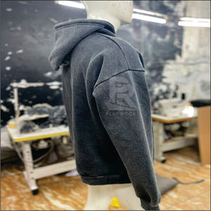 Grande demande en gros Sweat à capuche pour hommes avec épaules tombantes Pull personnalisé lourd et surdimensionné Boxy Fit Impression numérique Sweats à capuche vierges - Product Image 4