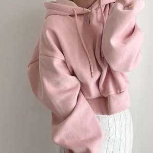 เสื้อฮู้ดผู้หญิงสีพื้น สไตล์ลำลอง แฟชั่นสตรีทแวร์ แขนยาว สำหรับผู้หญิง - Product Image 4