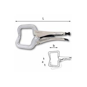 คีมล็อคกริปอะลูมิเนียมพร้อมปากจับแบบ C-Clamp ยี่ห้อ Usag - Product Image 1