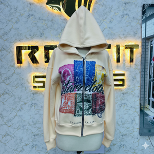 Top qualité logo privé le plus demandé fermeture éclair sweat à capuche bleu couleur imprimé fabriqué en usine pas cher prix sweats à capuche hommes sweats à capuche - Product Image 4