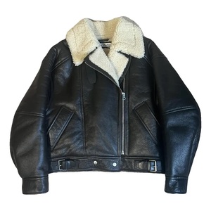 Veste bomber de moto en cuir d'agneau véritable pour homme, style vintage, logo sur le devant, OEM - Product Image 2