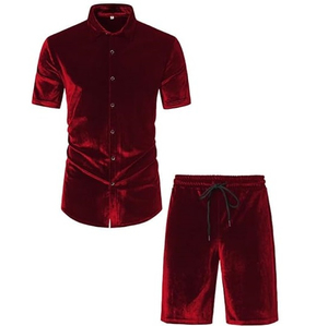 T-shirt en velours à col rond unisexe à manches courtes avec impression personnalisée et broderie - Product Image 3