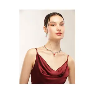 High End Minimalist Women Jewelry Earrings with Necklace for Women Fashion Jewelry Sets from India Export