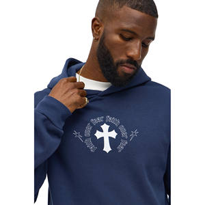 Sweat-shirt surdimensionné personnalisé de haute qualité avec impression sérigraphique pour hommes, vêtements de rue, respirant, coupe ample, ensemble de sweat-shirts et de pantalons de survêtement - Product Image 5