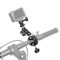 Adaptor Penjepit Kamera Aksi JJC untuk Sepeda/Motor, Kompatibel dengan Insta360/GoPro/DJI Osmo, Cocok untuk Kamera DSLR & Ponsel