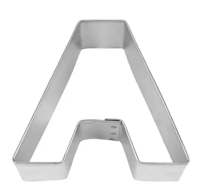 Alfabet Letter Een 3 Inch Metalen Cookie Cutter Voor Nauwkeurig Snijden Dat Zorgt Voor Indrukwekkende Resultaten Stijlvolle Fancy Cookie Cutter