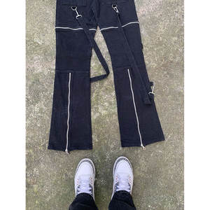 Pantalones Góticos Negros con Hebillas para Mujer, Pantalones de Alta Calidad al por Mayor 2026 - Product Image 6